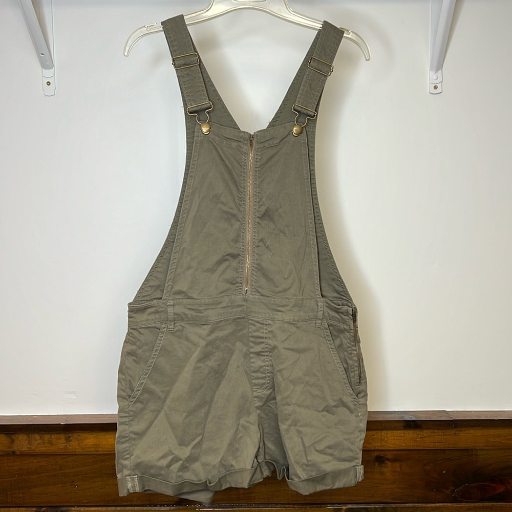 BDG Olive Green Overalls- 4
